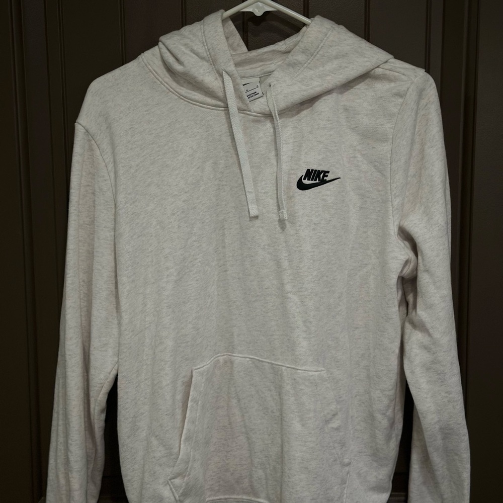 Nike Men's Light Gray Hoodie